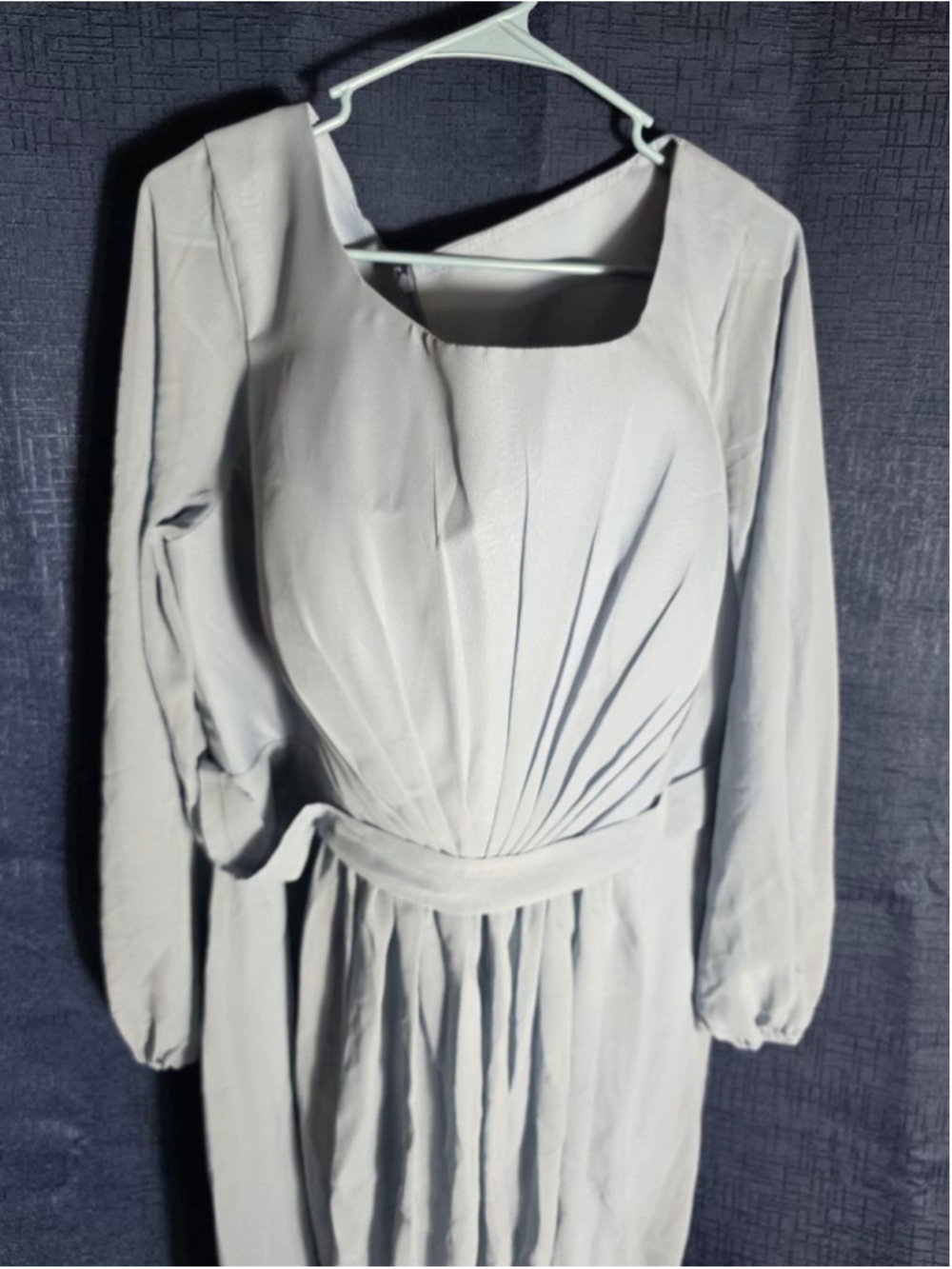 Women's Unbranded Light Blue Long Sleeve Dress Size 20W plus wedding fancy - Picture 2 of 6
